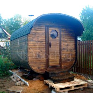 Баня-квадробочка Стандарт с козырьком